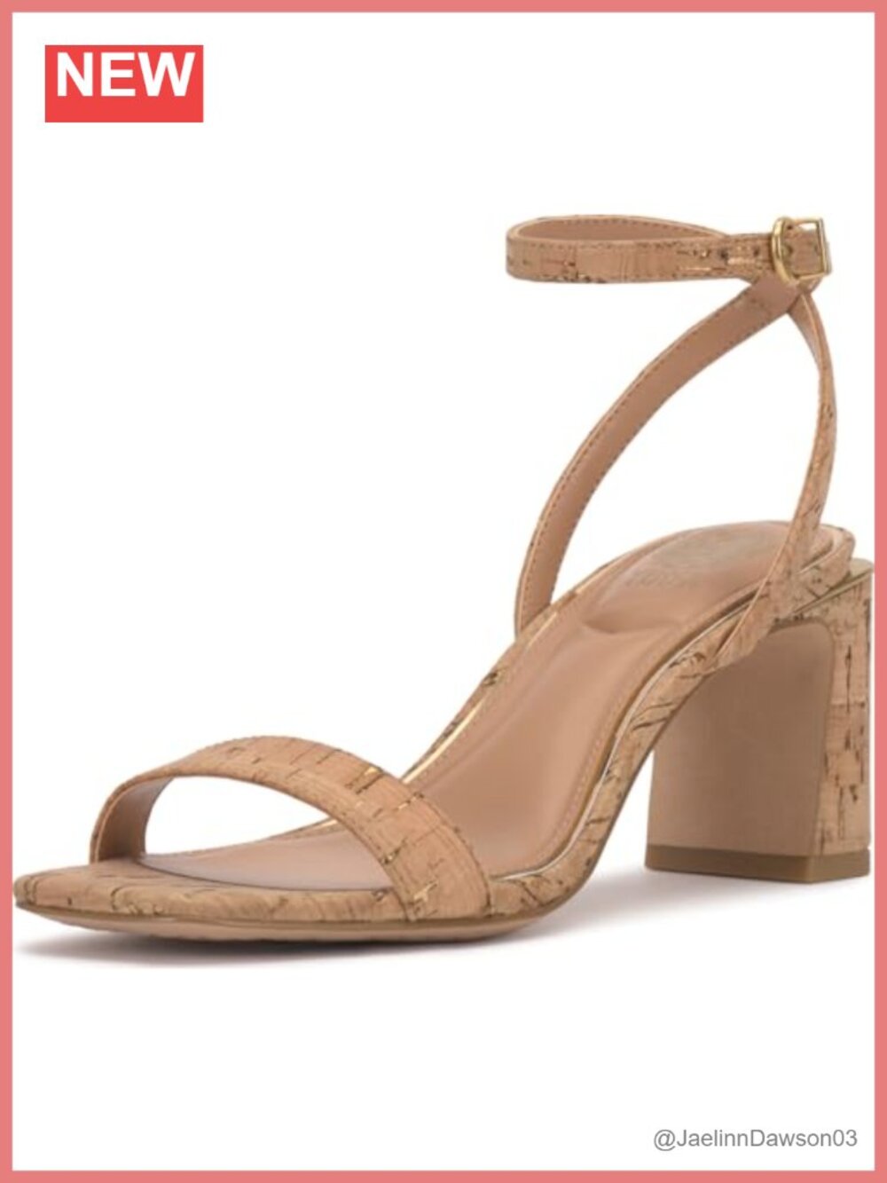 Women's Ankle Strap Block Heel Sandals Open Toe Cork Platform